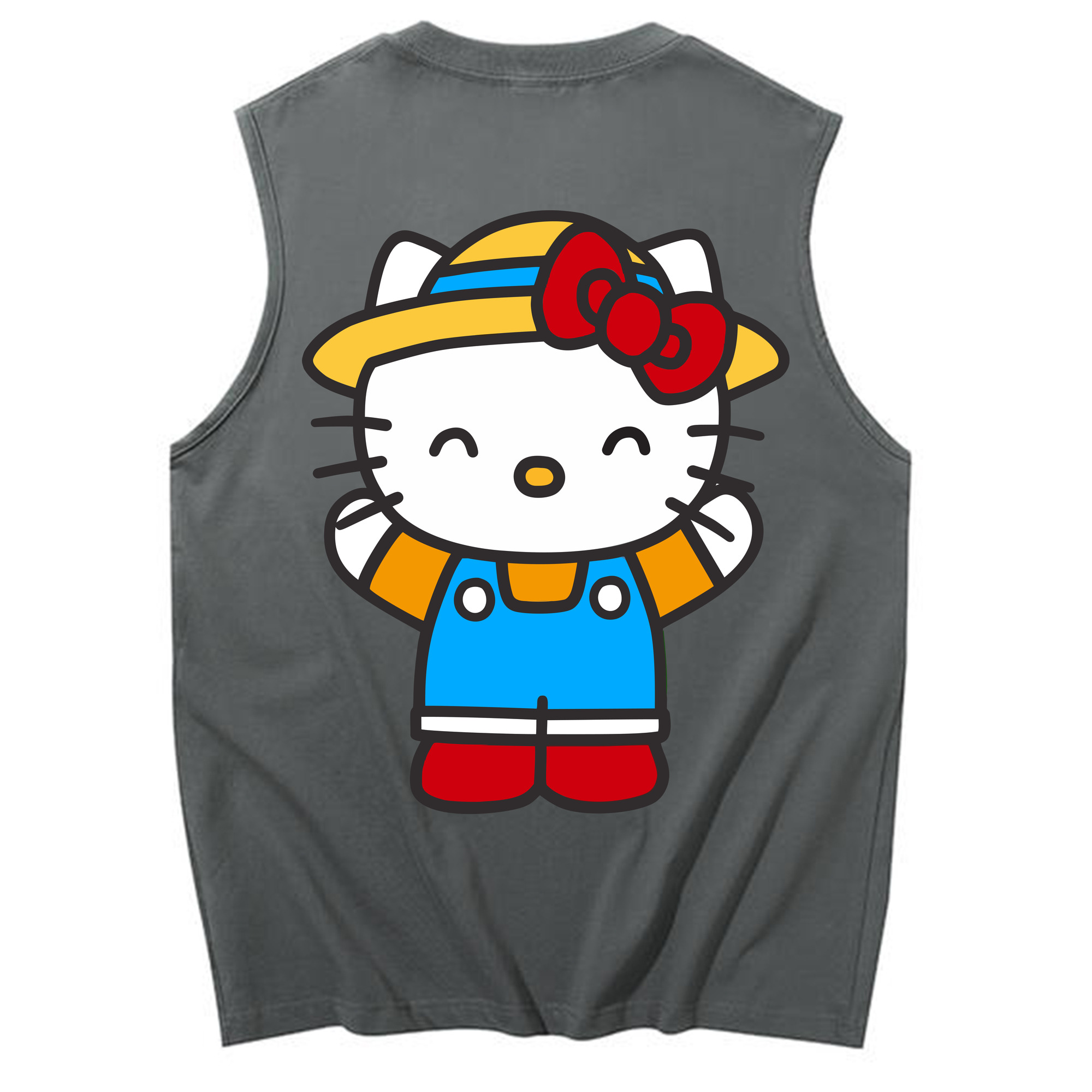 （画像用） Hello Kitty ハローキティ コットン100％タンクトップ（背面プリント）